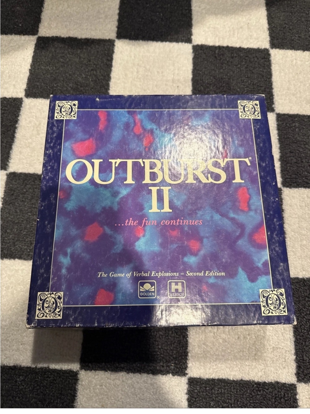 Outburst II Board Game - Purple & Blue Box